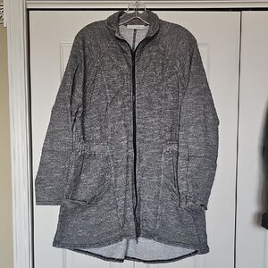Cut LOOSE Gray Women's Jacket SIZE XL euc